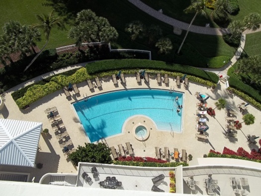 Swimming pool with lounge and bar area Swimming pool with lounge and bar area