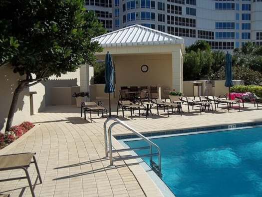 Swimming pool with lounge and bar area Swimming pool with lounge and bar area